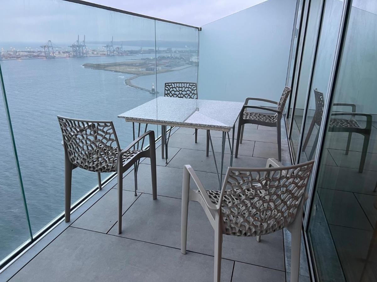 26-Etage Lejlighed Med Utrolig Havudsigt Århus Zewnętrze zdjęcie