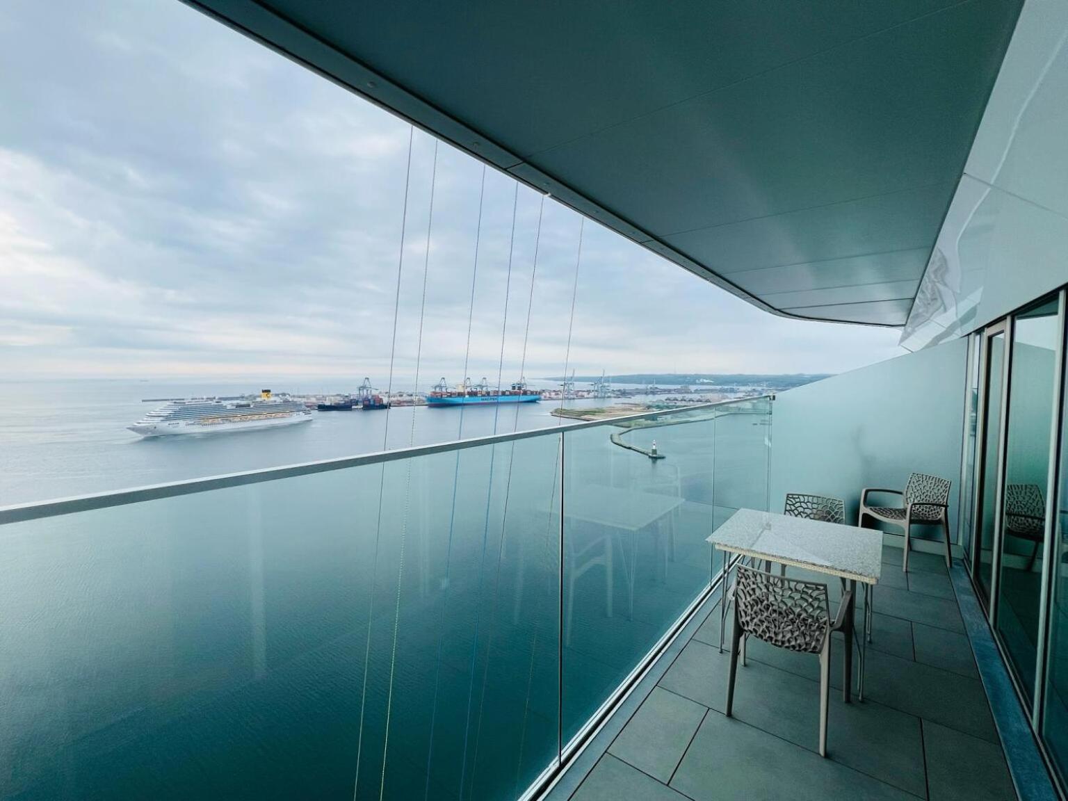 26-Etage Lejlighed Med Utrolig Havudsigt Århus Zewnętrze zdjęcie