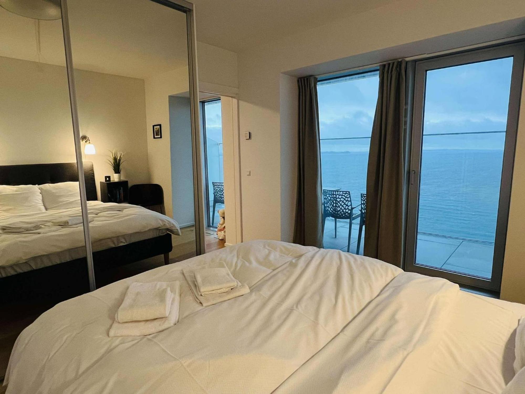 26-Etage Lejlighed Med Utrolig Havudsigt Århus Zewnętrze zdjęcie