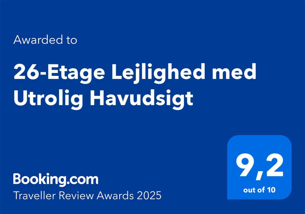 26-Etage Lejlighed Med Utrolig Havudsigt Århus Zewnętrze zdjęcie